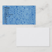 Wassertropfen Visitenkarte (Vorne/Hinten)