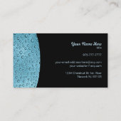 Wassertropfen - Visitenkarten Visitenkarte (Rückseite)