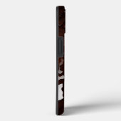 Wassertropfen: Wasser auf Holzkörnern stumpfen Case-Mate iPhone Hülle (Rückseite / Rechts)