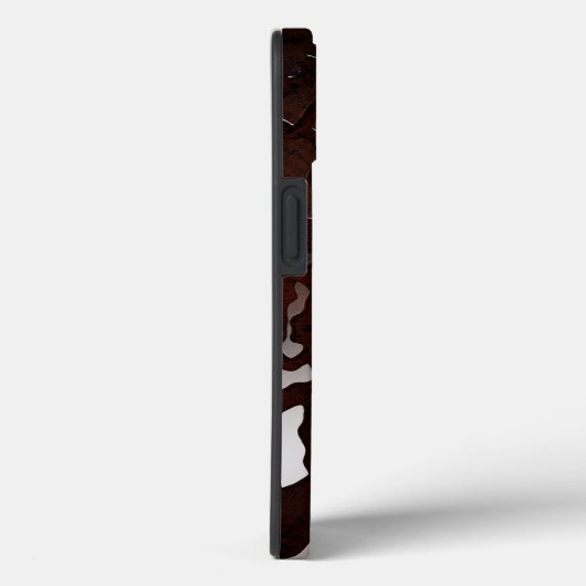 Wassertropfen: Wasser auf Holzkörnern stumpfen Case-Mate iPhone Hülle (Rückseite / Rechts)