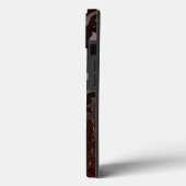 Wassertropfen: Wasser auf Holzkörnern stumpfen Case-Mate iPhone Hülle (Rückseite / Links)