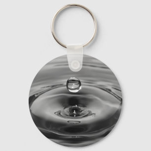 Wassertropfen-Zeitlupe-Kunstentwurf Schlüsselanhänger