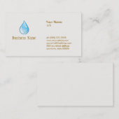 Wassertropfenkarte Visitenkarte (Vorne/Hinten)