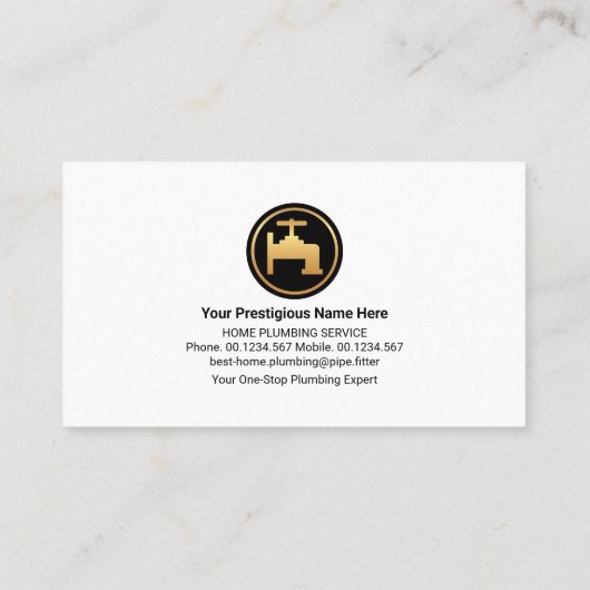 Wassertropfreparatur Visitenkarte (Rückseite)