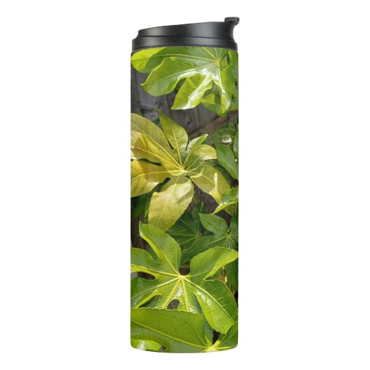 Wassertumbler mit Blättern Thermosbecher (Nach links gedreht)