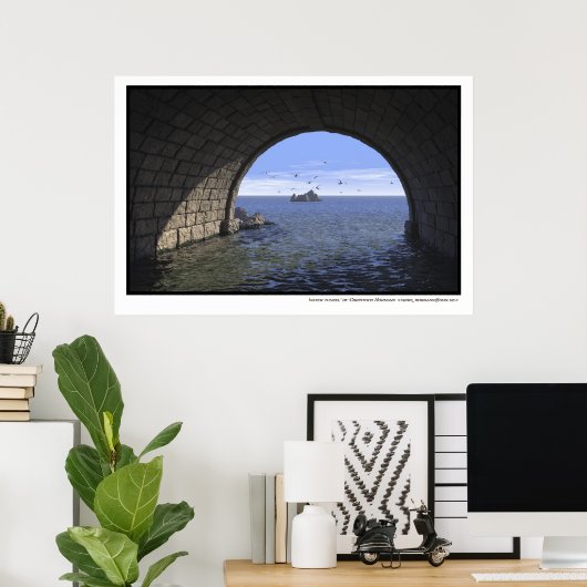 Wassertunnel Poster (Heimbüro)