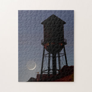 Wasserturm auf dem Dach Halbmond New Jersey Puzzle