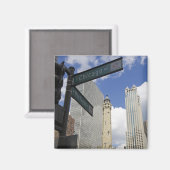 Wasserturm, Chicago, Illinois, USA Magnet (Vorderseite/Rückseite)