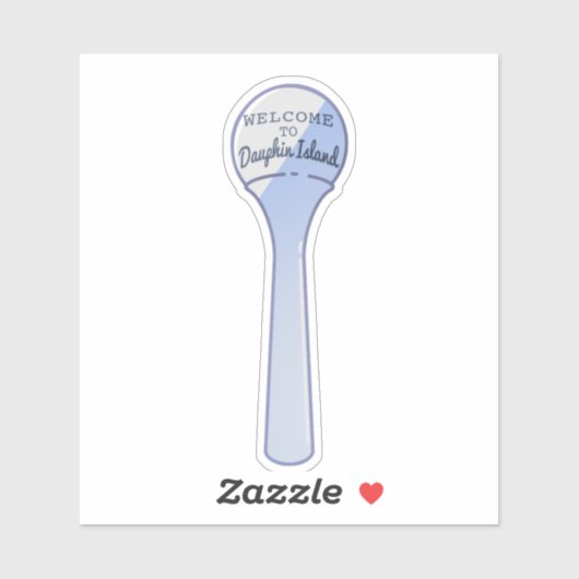 Wasserturm der Insel Dauphin. Aufkleber (Blatt)