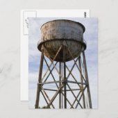 Wasserturm in Alcatraz Postkarte (Vorne/Hinten)