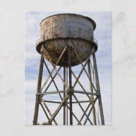 Wasserturm in Alcatraz Postkarte