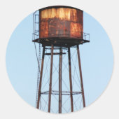 Wasserturm Runder Aufkleber (Vorderseite)