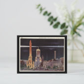 Wasserturm und Palmolive Gebäude, Chicago Vintag Postkarte (Stehend Vorderseite)