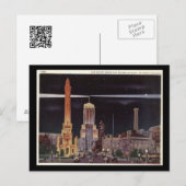 Wasserturm und Palmolive Gebäude, Chicago Vintag Postkarte (Vorne/Hinten)