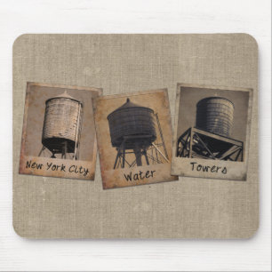 Wassertürme von New York City Mousepad