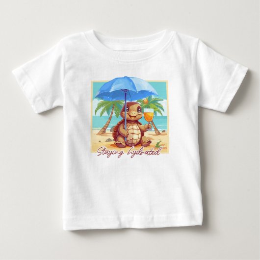 Wasserturtle Baby T-shirt (Vorderseite)