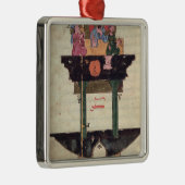 Wasseruhr mit automatisierten Zahlen Silbernes Ornament (Rechts)