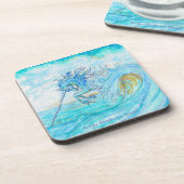 Wasserunicorn-Untersetzer Untersetzer (Linke Seite)