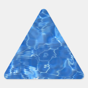 Wasseruntergrund Dreieckiger Aufkleber