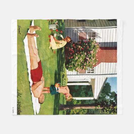 Wasservater Fleecedecke (Vorderseite (Horizontal))