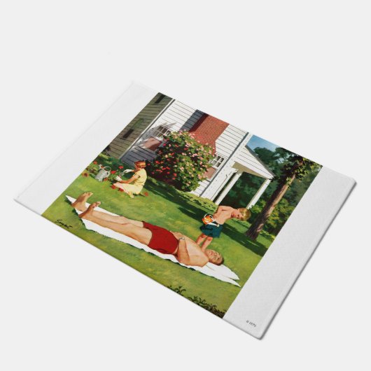 Wasservater Fußmatte (Schrägansicht)