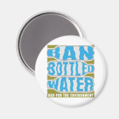 Wasserverbot in Flaschen Magnet (Vorderseite/Rückseite)