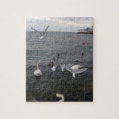 Wasservögel auf dem Ontariosee Puzzle (Vertikal)