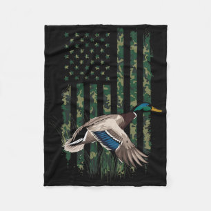 Wasservögel Enten Jagen Shirt Männer Kinder Jäger Fleecedecke