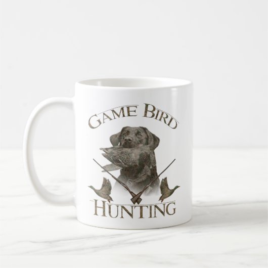 Wasservögel , Game Bird Junting T - Shirt Trucker Kaffeetasse (Links)