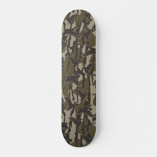 Wasservögel Jagd Camouflage Entenjäger Skateboard (Vorne)
