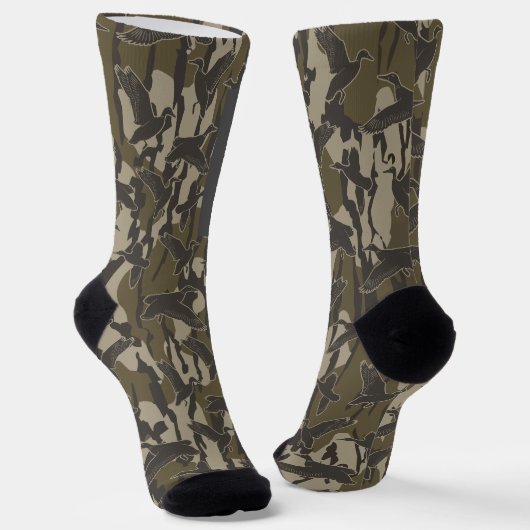 Wasservögel Jagd Camouflage Entenjäger Socken (Gewinkelt)