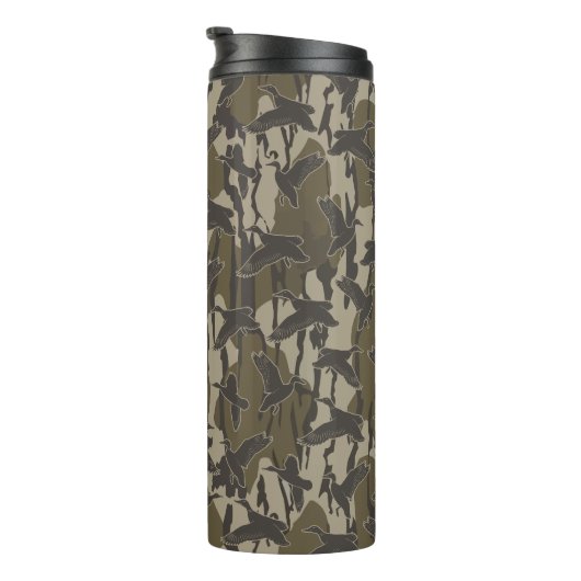 Wasservögel Jagd Camouflage Entenjäger Thermosbecher (Nach rechts gedreht)