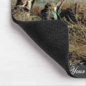 Wasservogel-Jagd Mousepad (Ecke)