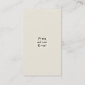 Wasservogel-Jagd Visitenkarte (Rückseite)