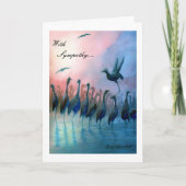 Wasservögel, mit Beileid... Karte (Vorderseite)