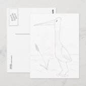 Wasservogel Postkarte (Vorne/Hinten)
