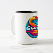 Wasservogelgras Zweifarbige Tasse (Vorderseite Links)