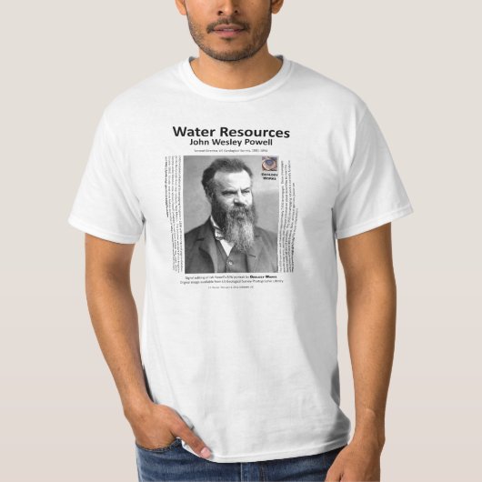 Wasservorkommen II - John Wesley Powell T-Shirt (Vorderseite)
