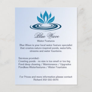 Wasservorteil Blue Business Advertising Flyer