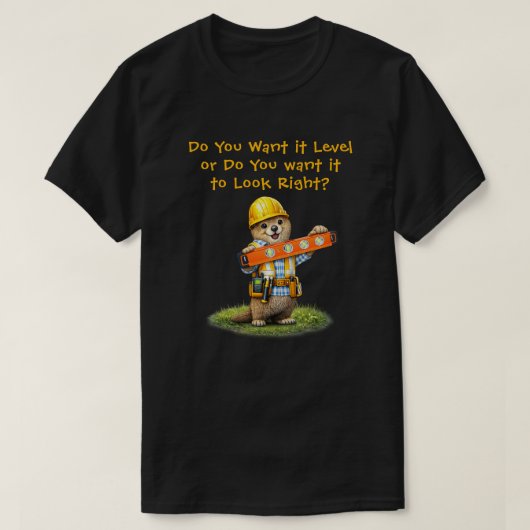 "Wasserwaage" T-Shirt (Design vorne)