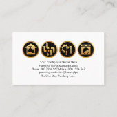 Wasserwaagen, die Plumberschichten auslaufen lasse Visitenkarte (Rückseite)