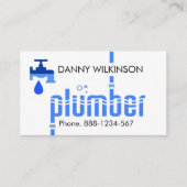 Wasserwaagen, die Plumberschichten auslaufen lasse Visitenkarte (Vorderseite)