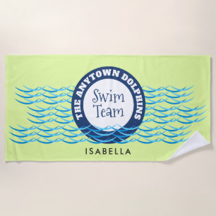 Wasserwaagen Schwimmteam Personalisiert Strandtuch