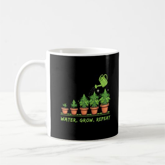 Wasserwachstum Wiederholung | Funny Gardens Kaffeetasse (Links)