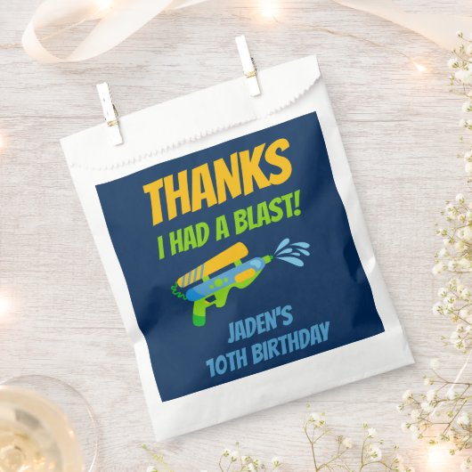 Wasserwaffe Battle Danke, dass ich eine Explosion  Geschenktütchen (Ausgeschnitten)