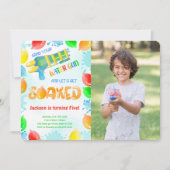 Wasserwaffe zum Geburtstag Foto Einladungen (Vorderseite)