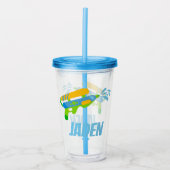 Wasserwaffengefecht Pool Party Sommer Personalisie Acryltrinkbecher (Vorderseite)