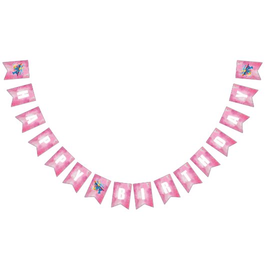 Wasserwaffenmädchen Geburtstag Wimpelkette (Alle)