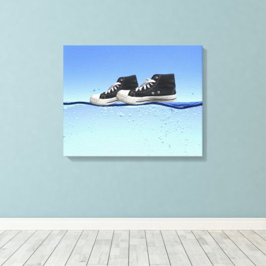 Wasserwandern Leinwanddruck (Insitu (Holzboden))