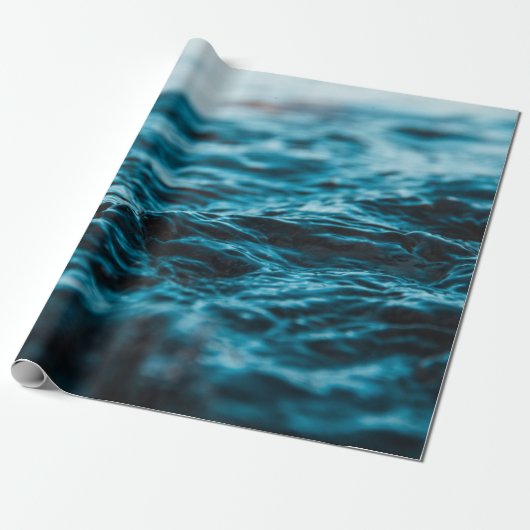WASSERWASSER IN NAHER BILDSCHIRM GESCHENKPAPIER (Ungerollt)